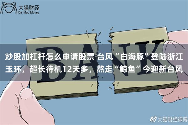 炒股加杠杆怎么申请股票 台风“白海豚”登陆浙江玉环，超长待机12天多，熬走“鲸鱼”今迎新台风