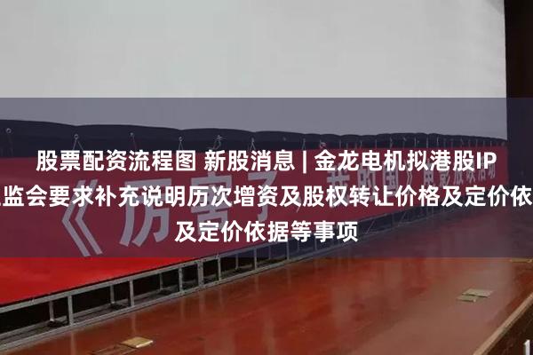 股票配资流程图 新股消息 | 金龙电机拟港股IPO 中国证监会要求补充说明历次增资及股权转让价格及定价依据等事项
